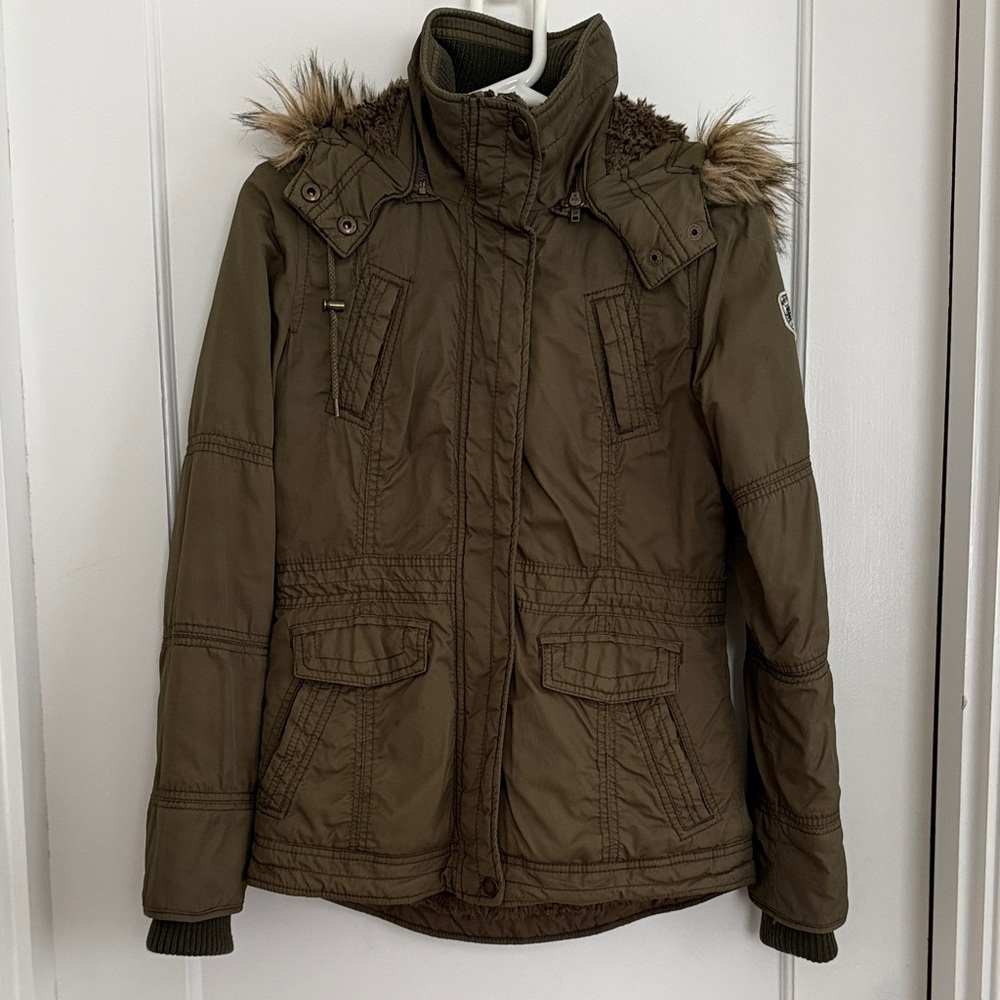American Eagle Outfitters•Olive Green Parka Jacket•Size XS